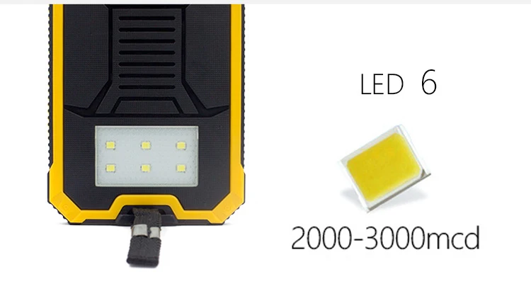 Solor power Bank 30000 мАч Внешний аккумулятор портативное быстрое зарядное устройство для всех смартфонов с солнечной панелью зарядное устройство
