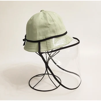 

Removable Protection Mask Cover Anti-Splash Windproof Anti-dust Anti-droplet Spittle Face Cover for Bucket Hat Baseball Hat