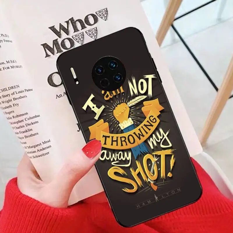 TOPLBPCS Гамильтон музыкальный текст Модный мягкий резиновый чехол для мобильного