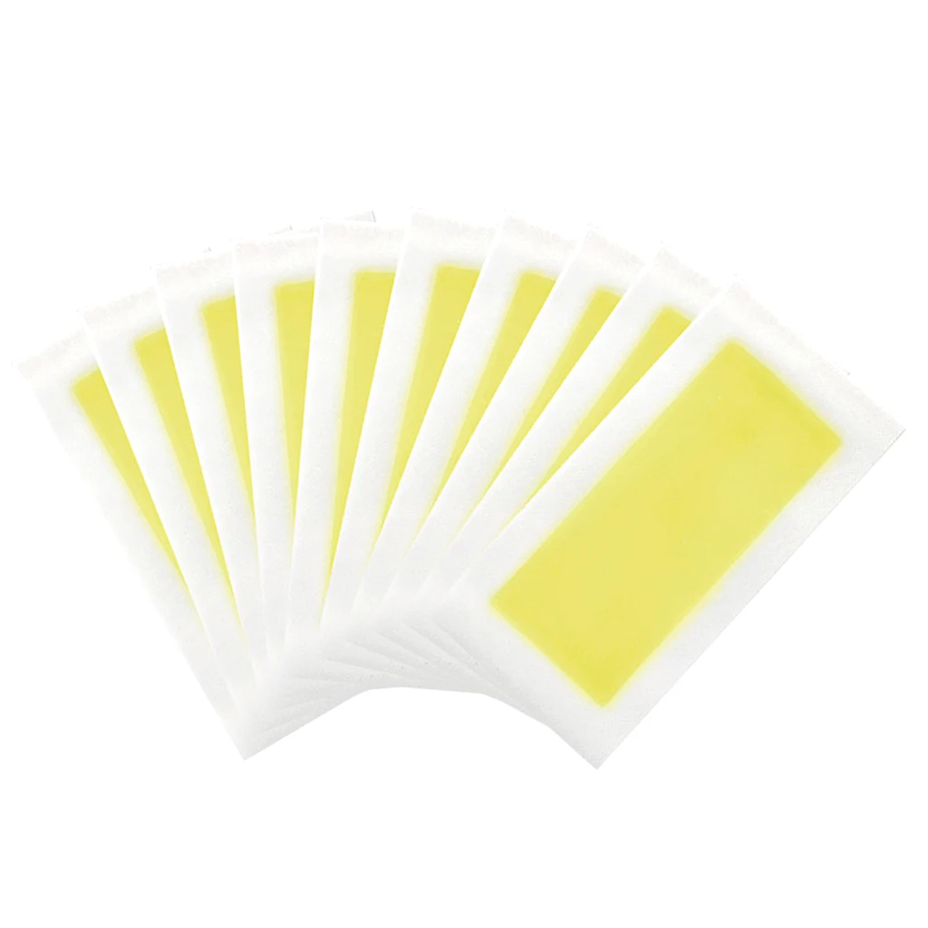 10 Pcs Hair Removal Cold Wax Strips Paper For Leg Body Facial Hair Remove 10 Pcs Hair Removal Cold Wax Strips Paper For Leg Body Facial Hair Remove