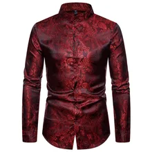 TIMALL Men's Floral Dress Shirts Stylish New Long Sleeve Steampunk Shirt Men Party Club Bar Social Shirt Male Chemise Homme TIMALL Men's Floral Dress Shirts Stylish New Long Sleeve Steampunk Shirt Men Party Club Bar Social Shirt Male Chemise Homme