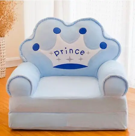 Чехол для маленьких детей, без наполнения, мультяшное кресло с короной, детское кресло, аккуратное мягкое, мягкое, для маленьких детей, для дивана, складное - Цвет: 1cover