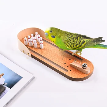 

Parrot Wood Puzzle Training Toy Bowling Toy Bird Supplies Parrot Training Toy Pet Desktop Toys Wholesale Accessories #3
