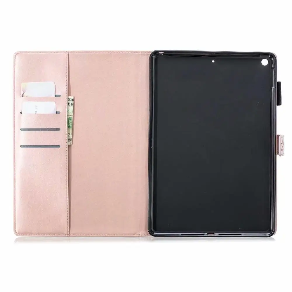 Магнитный чехол для Ipad 7,, 10,2 дюймов, чехол из искусственной кожи, ударопрочный, мультяшный, с подставкой, умный чехол для нового iPad 10,2, чехол+ ручка