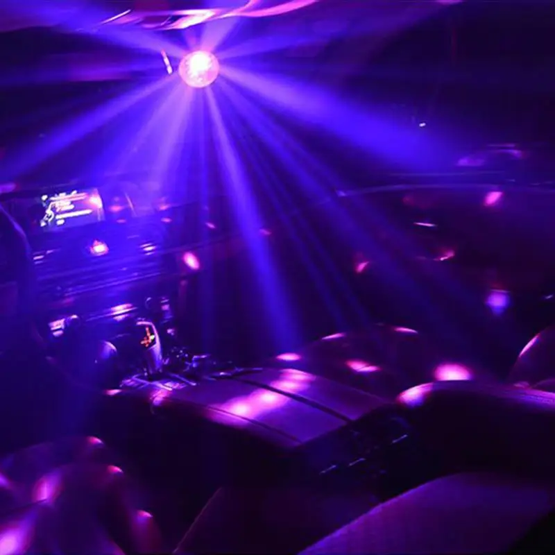 USB мини карманный кристалл магический шар лазерное сценическое светильник Bluetooth