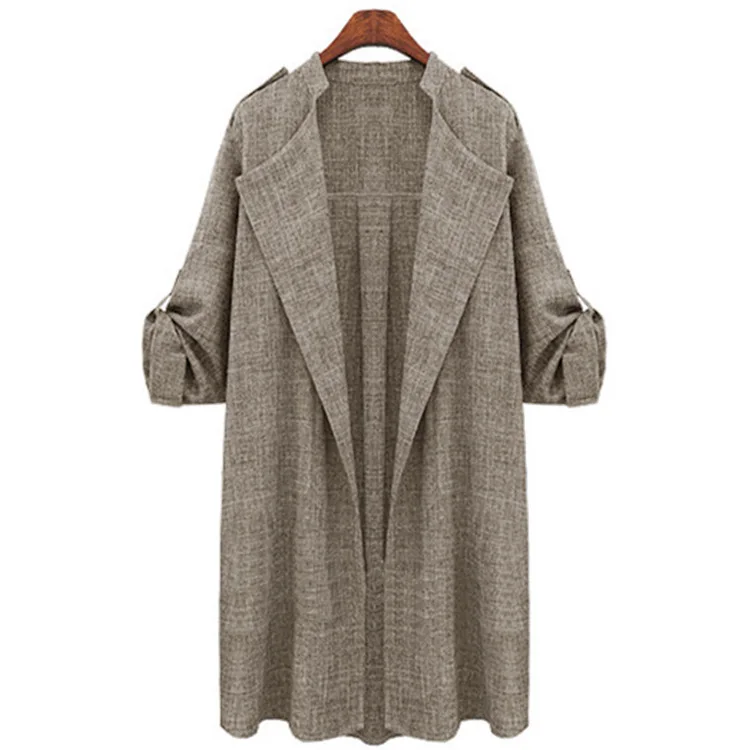 Зимний Тренч, пальто, женские модные куртки, Женское пальто средней длины в Корейском стиле, Женское пальто размера плюс