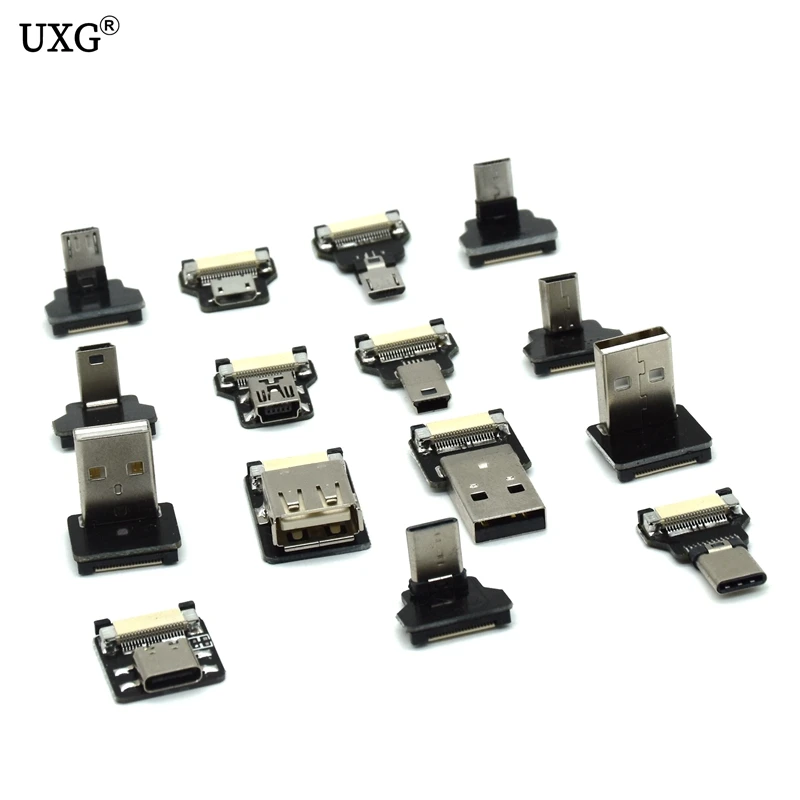 FFC микро Тип с портом типа C видом от первого лица тонкий плоские мягкие гибкие FPC