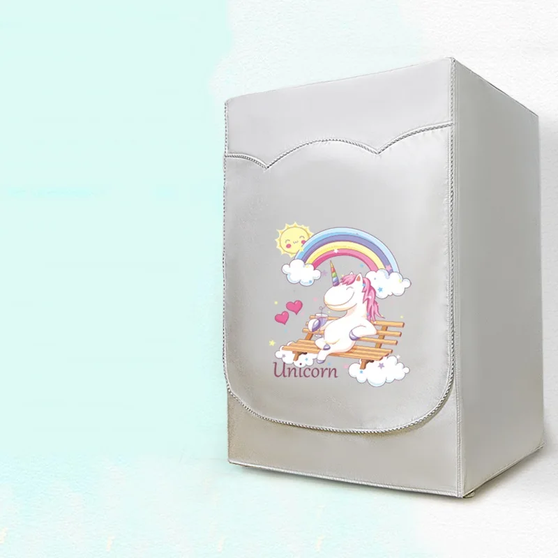 Washing machine cover Silver coated printed waterproof sunscreen for automatic Haier little swan Panasonic beauty