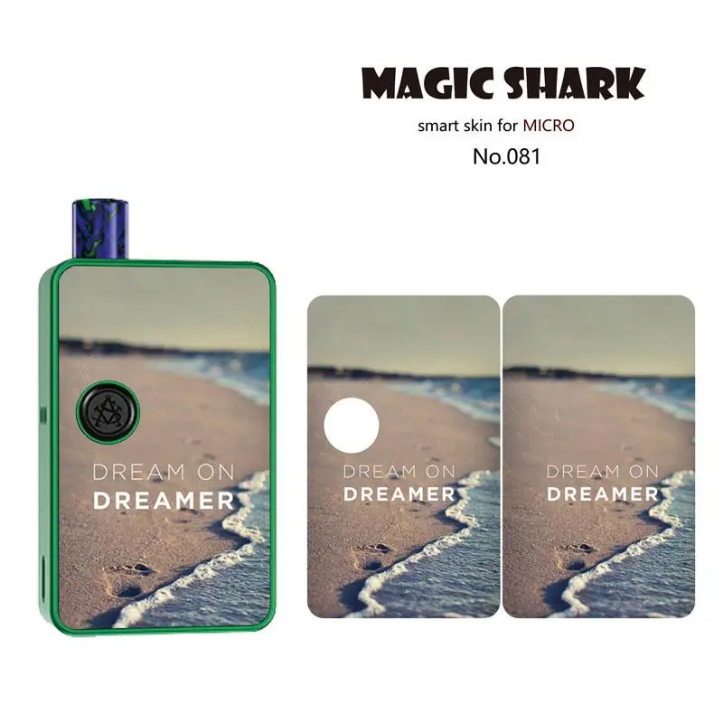 Волшебная Акула Dream On Dearmer Me+ You английские слова наклейка Vape Pod чехол пленка кожного покрытия для Asvape Micro Elf - Цвет: 081