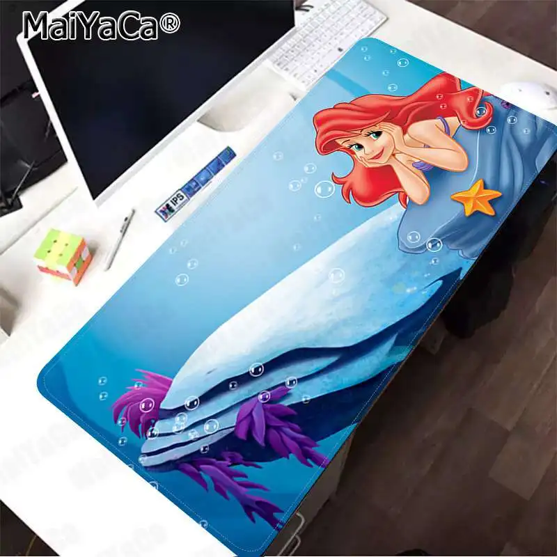 Lock Edge 30x80cm MaiYaCa Высокое качество Русалка Принцесса уникальная настольная панель коврик для игровой мыши большой коврик для мыши клавиатуры коврик - Цвет: Lock Edge 30x80cm