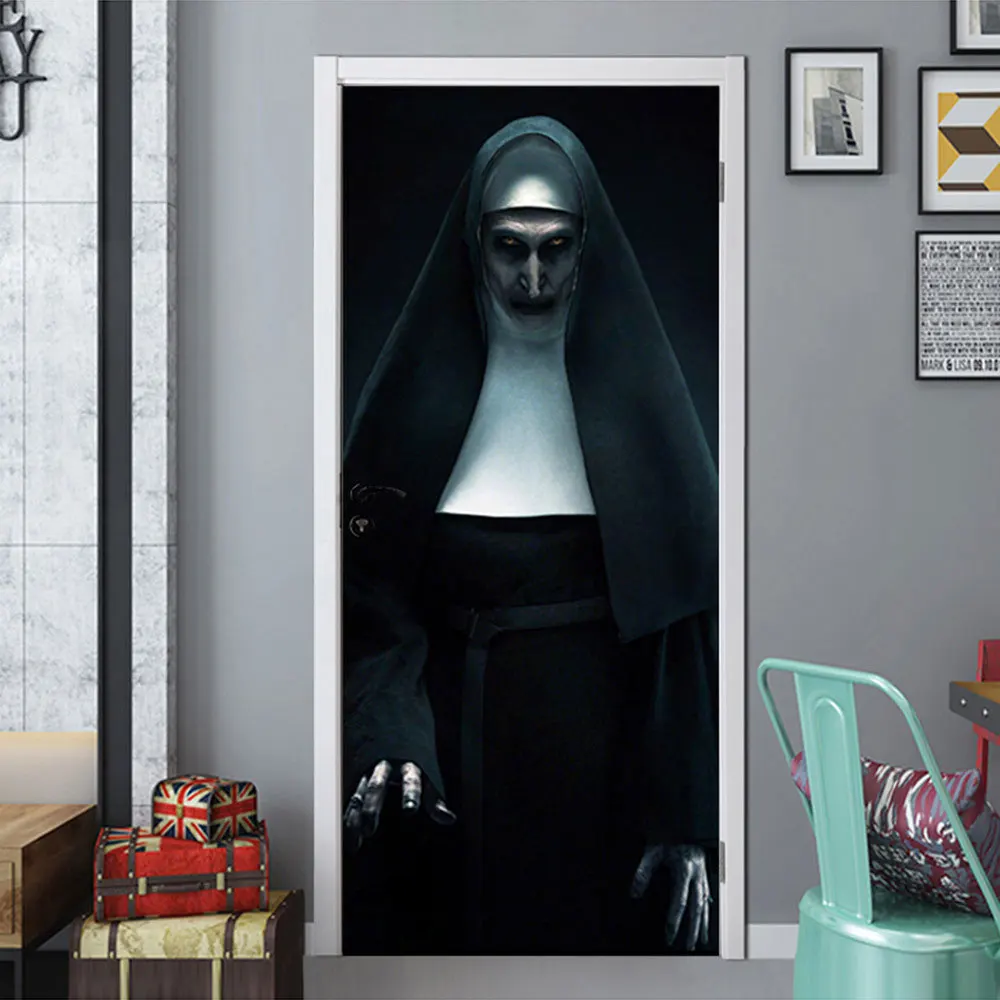 2 шт./компл. наклейка на дверь Хэллоуин креативный Декор забавная стекло 7x200