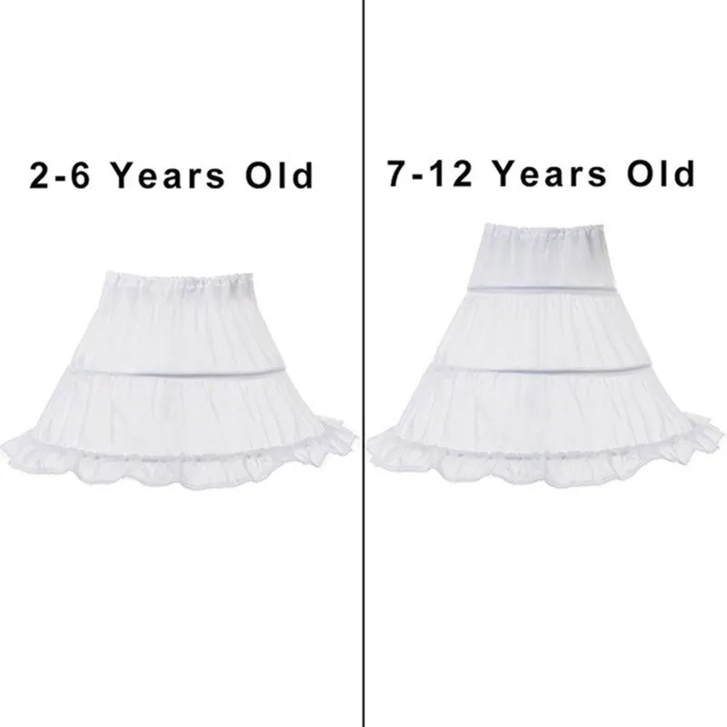 Petticoat Принцесса Эльза Анна Платье Золушка Снежная белая Аврора Жасмин Белль Вечерние платья Дети Хэллоуин День рождения Косплей Костюм - Цвет: Petticoat