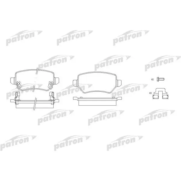 Колодки тормозные дисковые задн KIA:CEED/PRO CEED 12-,OPEL: ASTR