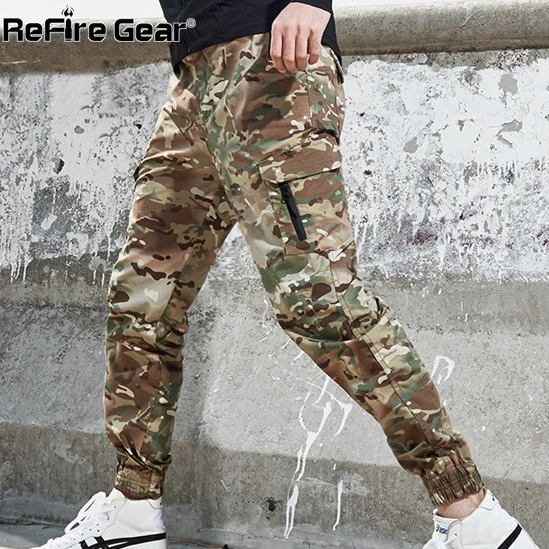 ReFire Gear-pantalones militares de camuflaje para hombre, pantalón táctico  de combate, multibolsillo, impermeable, SWAT, Cargo especial