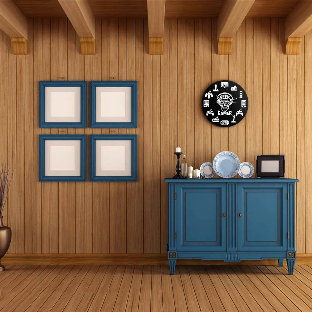Billig Gaming Zeit Video Spiel Hängen Wand Uhr Console Controller Gaming Zimmer Wand Kunst Dekorative Wanduhr Geek Gamer Geschenk idee