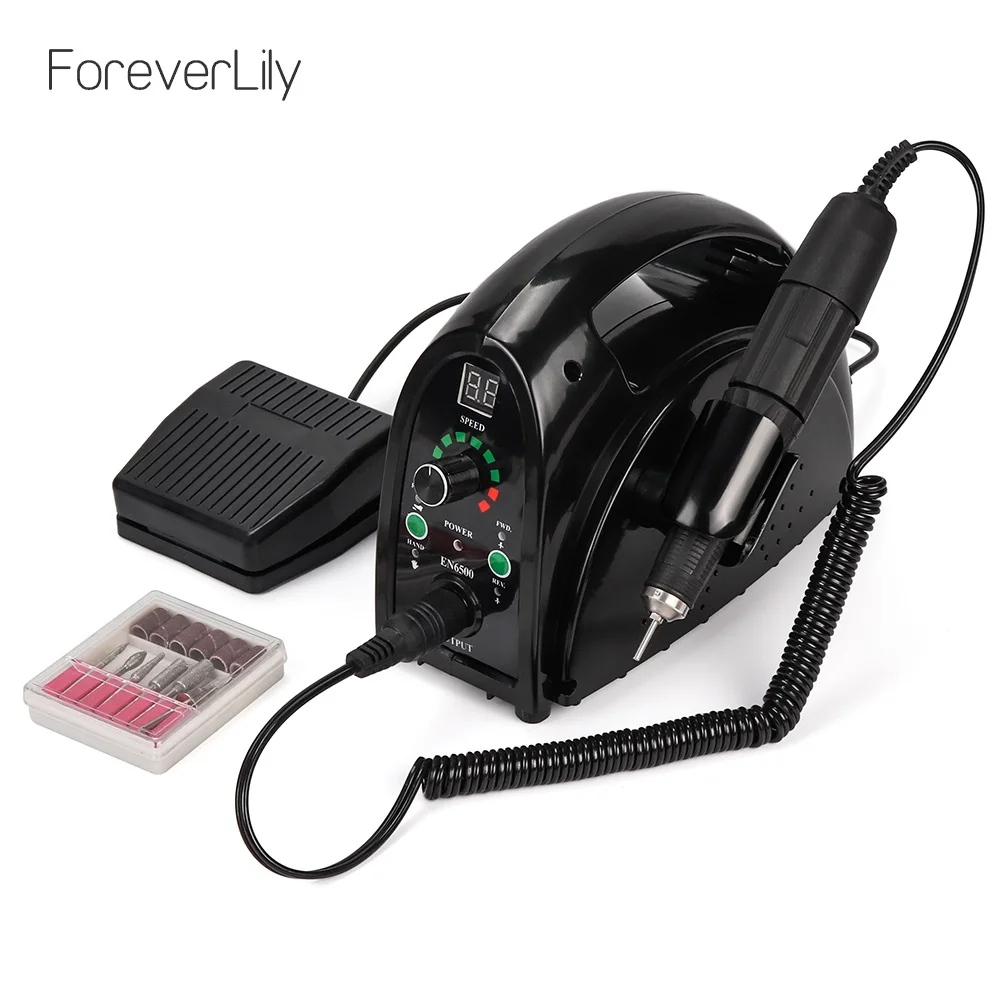 Cheap Strong 65w Electric Nail Drill 35000rpm Manicure Machine Pedicure Tools Accessoires Drill Bits File Nail Art Equipment With LCD