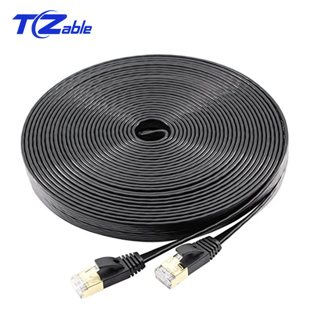 RJ45 Cable Ethernet Cat 7 Shielded Computer Network LAN Wire Cat7 Internet Cord Patchcord RJ 45 0.5m 1m 2m 3m 5m 10m 15m 20m