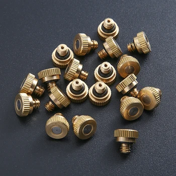 

20pcs 0.3mm Brass Atomizing Misting Nozzle Spray Injector Atomization Head Mister Mist Spraying Cooling System Nozzles