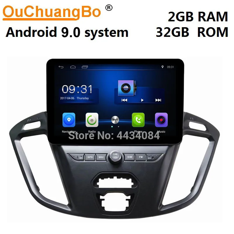Ouchuangbo автомобильная аудиосистема GPS стерео медиа для Ford Transit 2017 2018 Поддержка USB SWC