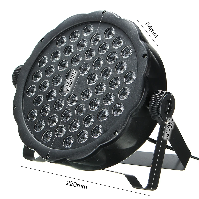 Светодиодный сценический эффект освещения 54x 3W 162W RGBW светодиодный коммерческое освещение 100 V-220 V PAR 64 DMX Звук Управление для комнатных растений, ночного клуба, вечерние