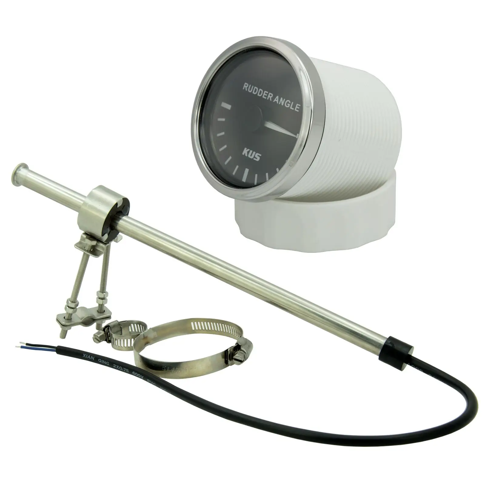 KUS Rudder Angle Indicator Gauge with Rudder Sensor 52mm (2