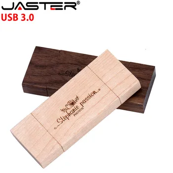 

JASTER Wooden OTG USB 3.0 flash drive u disk smart usb pendrive suitable for phone and pc 16gb 32gb 64gb memory stick