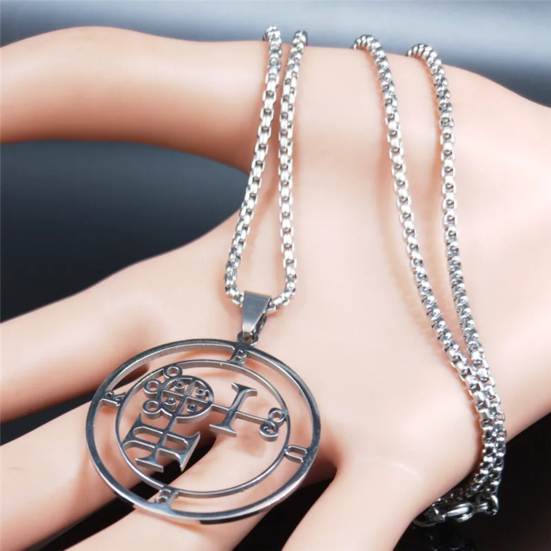 Stainless Steel Demon Seal Chain Necklace for Men/Women