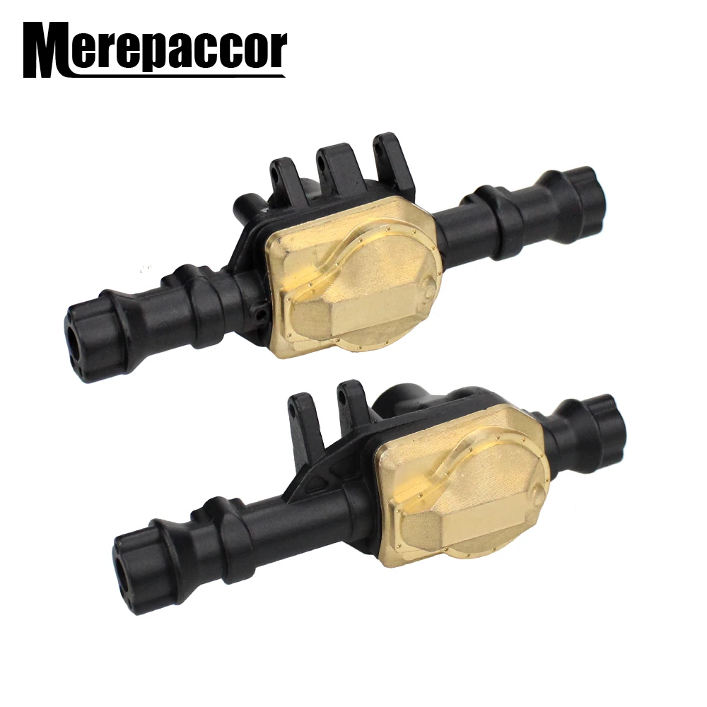 Передняя и задняя латунная осевая оболочка MEREPACCOR корпус оси для 1/10 RC Crawler Traxxas TRX-4