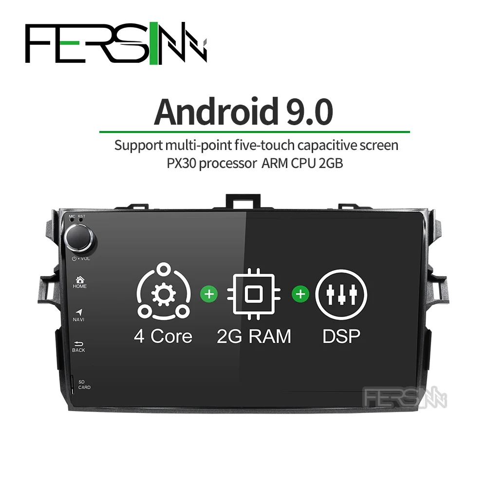 Fersinny CLKLL9060 PX30 android 9 0 автомобильный dvd gps навигатор для Toyota corolla 2007 2008 2009 2010 2011
