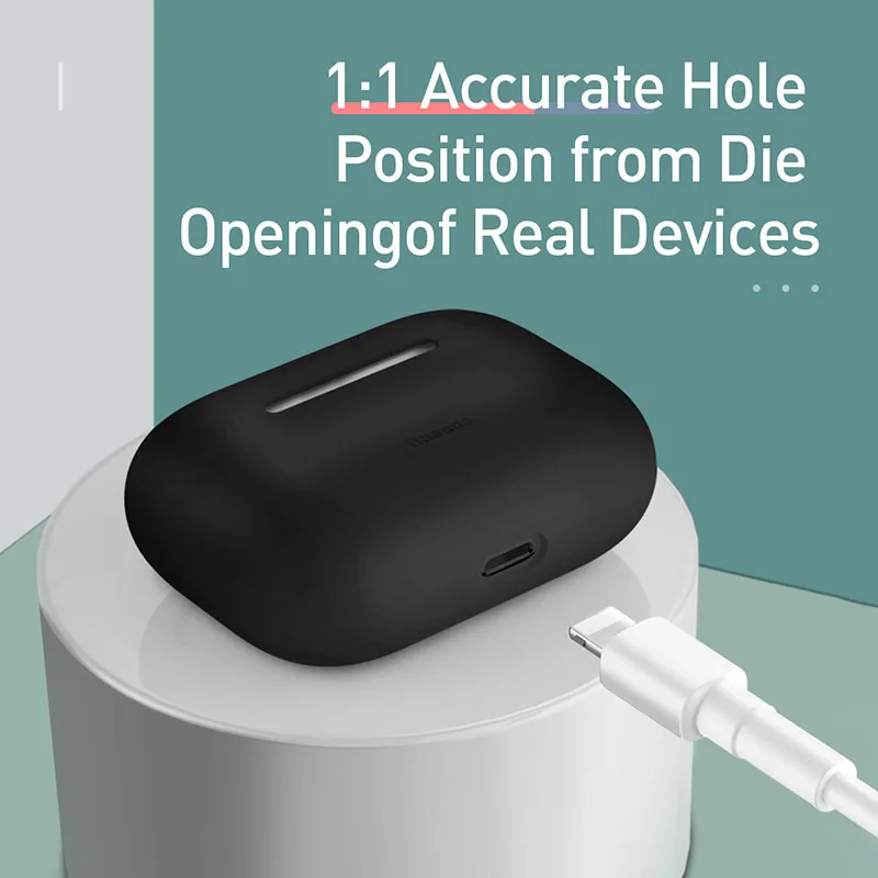 Baseus силиконовый чехол для Airpods Pro Беспроводной Bluetooth наушники чехол для Airpods Pro Чехол Крышка