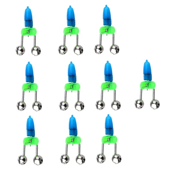

Set of 20pcs Night Sea Fishing Rod Ring, Fishing Rod Bell, with LED Light Clip