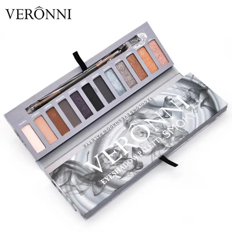 12 цветов матовые Перламутровые тени для век Urban Decay Smoky Eyeshadow Palette| |