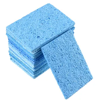 

uxcell Soldering Sponge 50.7x35.4x2.7mm for Iron Tips Cleaner, Rectangle Blue 20pcs