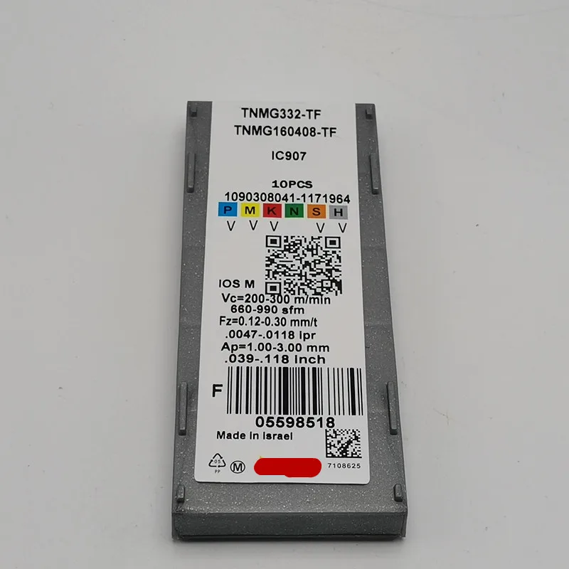 

60 ° ISC lathe tool TNMG160404 / 08 TF IC907 CNC lathe tool R0.4 finishing tool R0.8 semi-finishing tool.