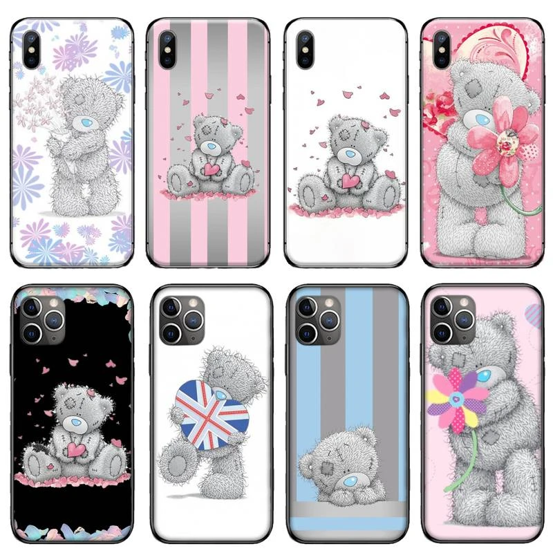 Lovely Teddy  Me To You bear Phone Case for iPhone 11 12 mini pro XS MAX 8 7 6 6S Plus X 5S SE 2020 XR iphone 8 wallet case