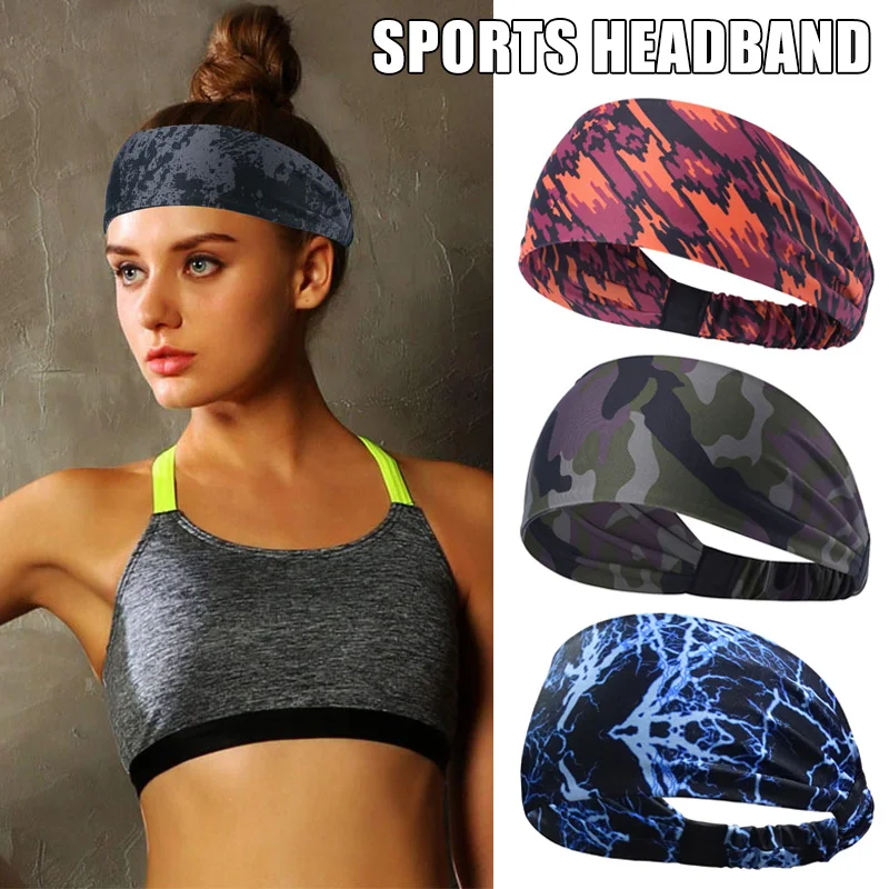 Athletic Headband Non Slip Lightweight Elastic for Running Fitness Yoga