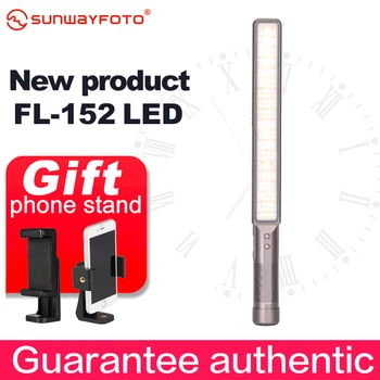 

SUNWAYFOFO FL-152 led-video-light 3000K-5500K CRI>96 camera photo studio light photography hold removable battery