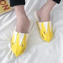 Модные красивые летние поп унисекс большой Размеры пара шлепанцы яркого цвета Повседневное пляжные сандалии модные шлепанцы Размеры 37-55