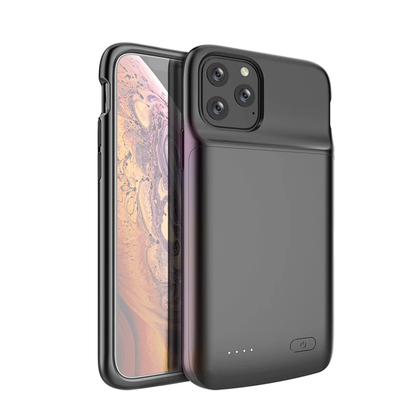 Для iPhone 11 Pro Аккумулятор max зарядное устройство чехол 5000 мАч беспроводной банк