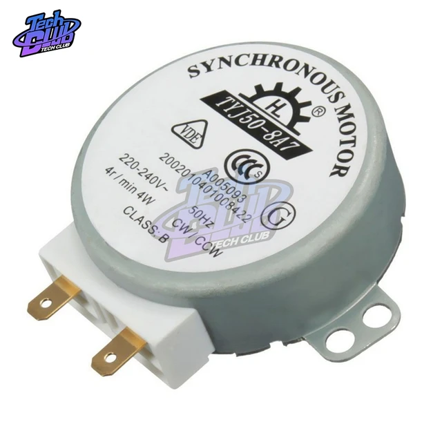 AC 220V-240V 50Hz CW/CCW Microwave Turntable Turn Table Synchronous Motor  TYJ50-8A7 D Shaft 4 RPM - AliExpress