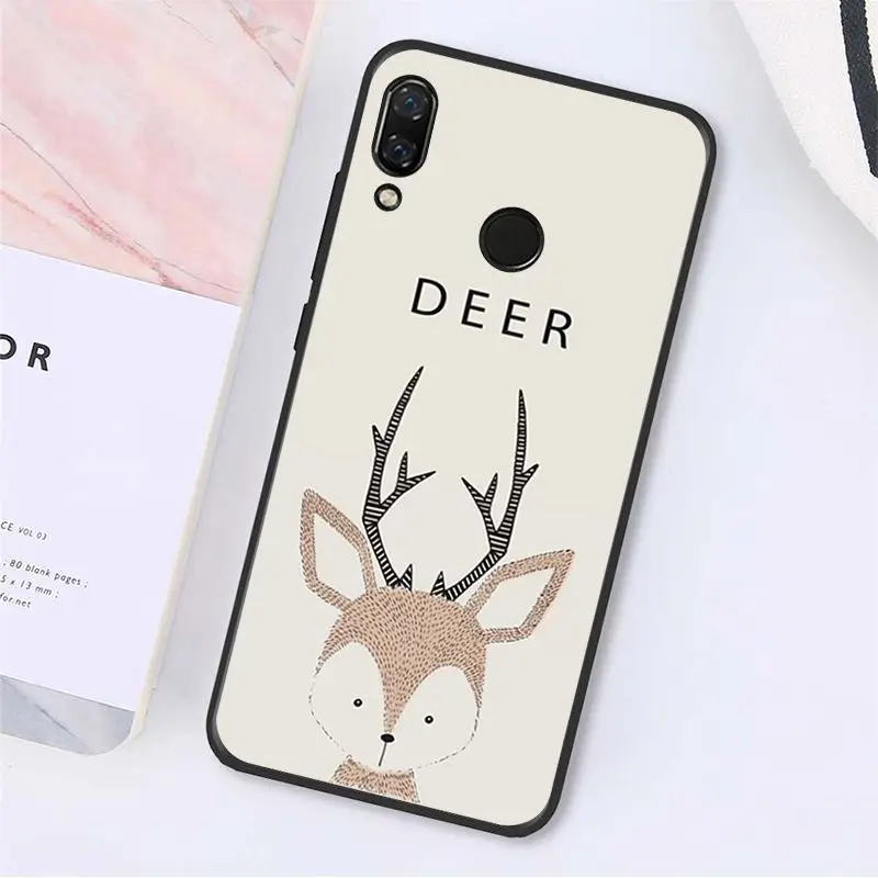 Lovely Deer Cartoon Animals Fox Deer Hedgehog 