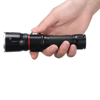 

SkyWolfEye 5500 LM T6 LED Flashlight Lamp Light 18650 Battery Focus Torch Cob Flashlight Rechargeable Flashlight