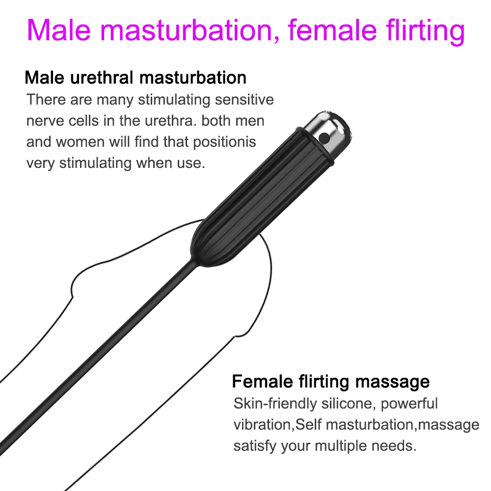 Bullet vibrator och uretral dilatator med 10 frekvenser_voghion.com