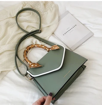 

PU Leather Crossbody-Bags Purses and Handbags for Women 2020 Trend Small Flap Shoulder Bag Elegant Travel Fabric Top-handle Bags