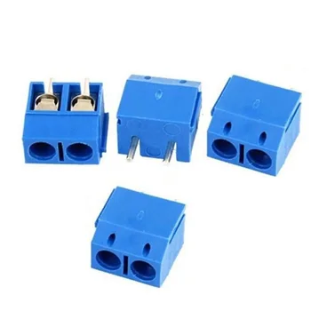 

100pcs KF301-2P 5.08mm Blue Connect Terminal Screw Connector Set Kit Blue Connection Terminal Screw Terminal For Home Diy Tools