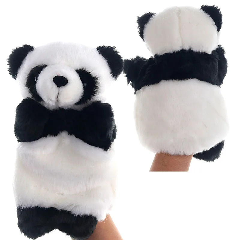 

Cute Panda Stuffed Toys 25CM Cartoon Plush Doll Baby Soft Toys Parent-child Interaction Plush Puppet Panda Dolls Home Ornaments