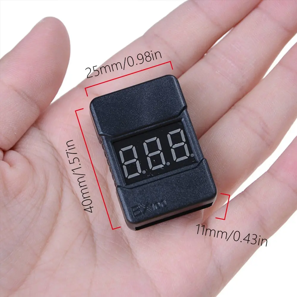 BX100 1 8S Lipo тестер напряжения батареи/сигнал тревоги низкого напряжения/проверка