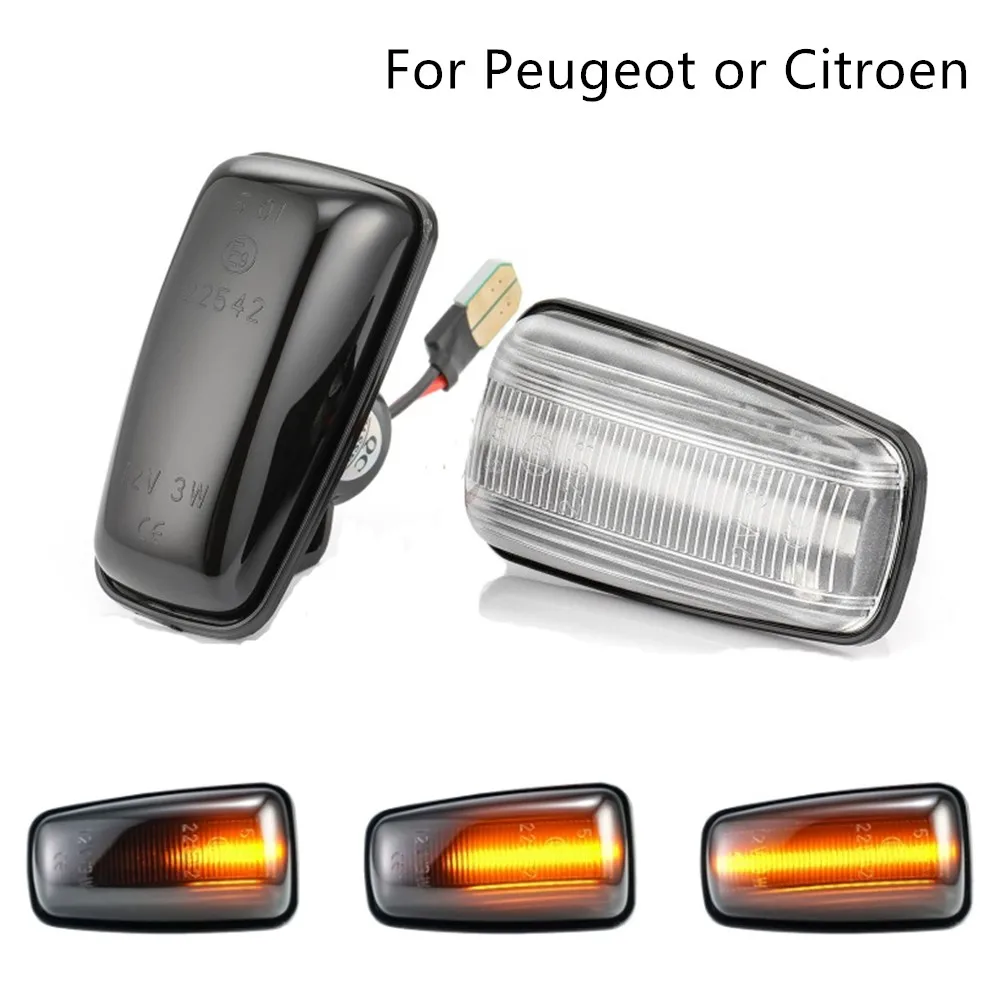 

Dynamic LED Side Marker Light Signal Blinker for Citroen Berlingo Jumpy Saxo Xantia Xm ZX Peugeot 106 36 406 806 EXPERT PARTNER