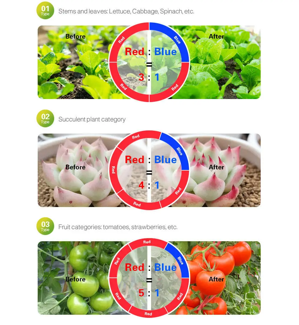 5050Led мягкий светильник для роста растений 60 лампа 3:1/4 красный, 1 синий/5:1 дополнительный светильник для роста растений