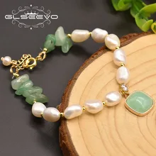 GLSEEVO טבעי הבארוק לבן פנינת צמיד אוהבי ילדה נשים אירוסין יום הולדת יוקרה תכשיטי נשים אביזרי GB0171(China)